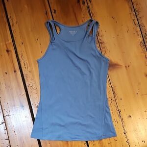 Prana Blue Fitted Sleeveless Tank Top